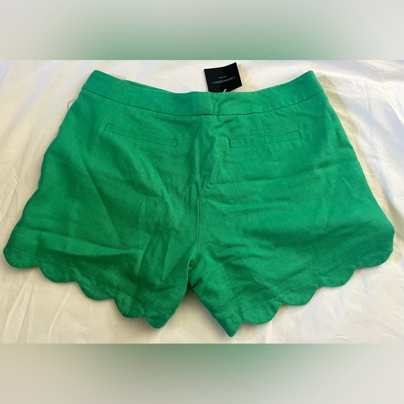 Cynthia Rowley Green Linen Shorts - Picture 2 of 4